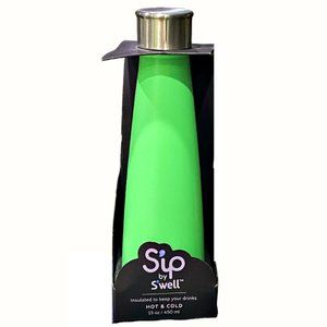 NEW Sip by Swell Water Bottle 15 oz Spearmint Green Stainless Steel Insulated